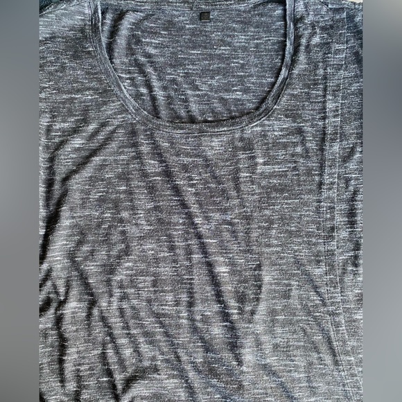 Heather Black Asymmetrical Top - Picture 3 of 3